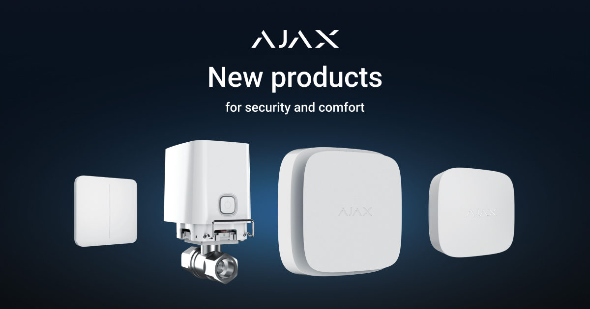 Ajax Systems ha presentado nuevos dispositivos de confort