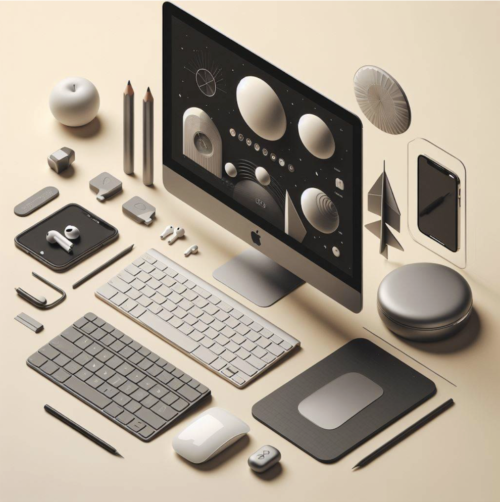 Mac minimalista accesorios - IA